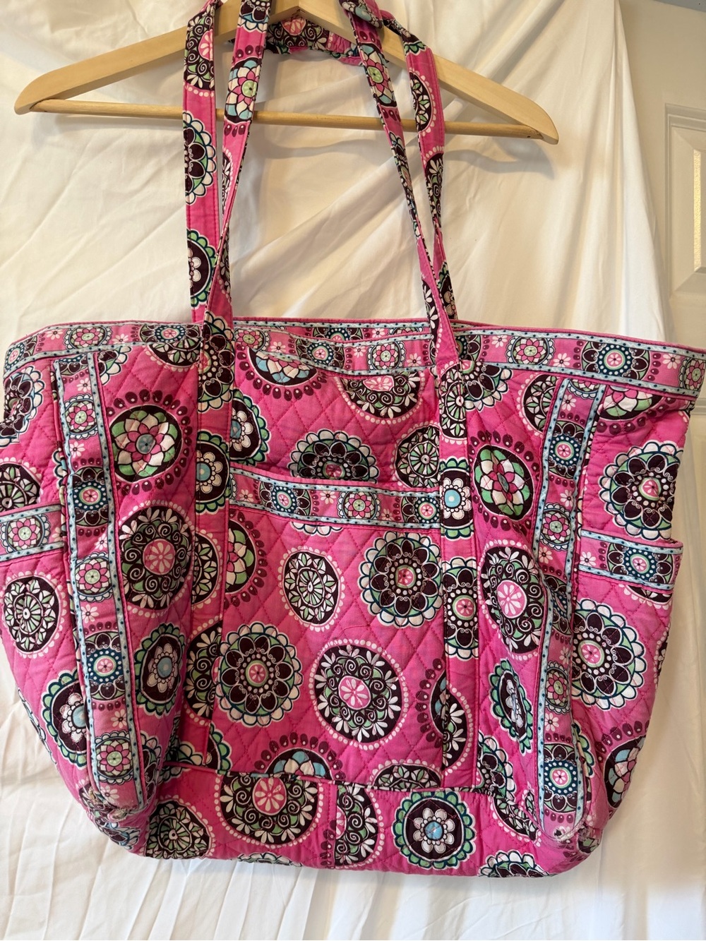 Vera Bradley Pink Quilted Medallion Tote